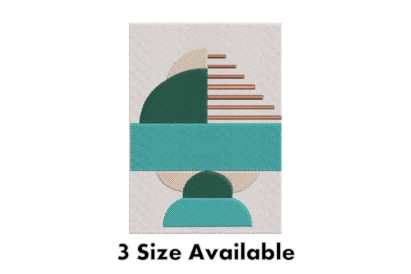 Abstract Shape Embroidery Design File