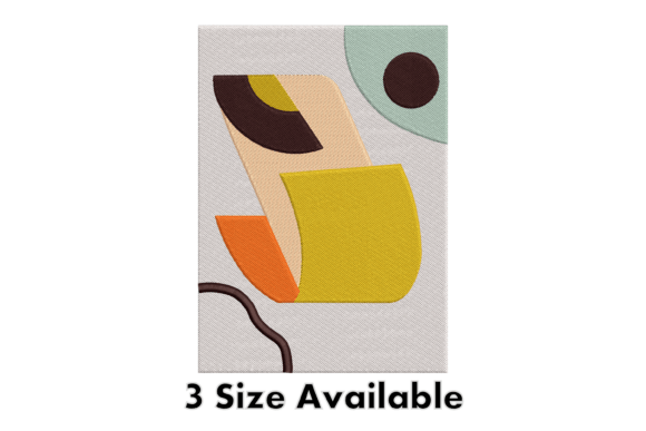 Abstract Shapes Embroidery Design File