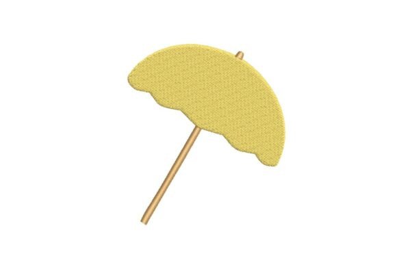Beach Umbrella Embroidery Design