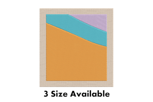 Color Block Abstract Embroidery Art
