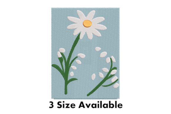 Daisy Floral Embroidery Design