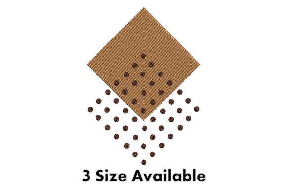 Geometric Dot Diamond Embroidery File