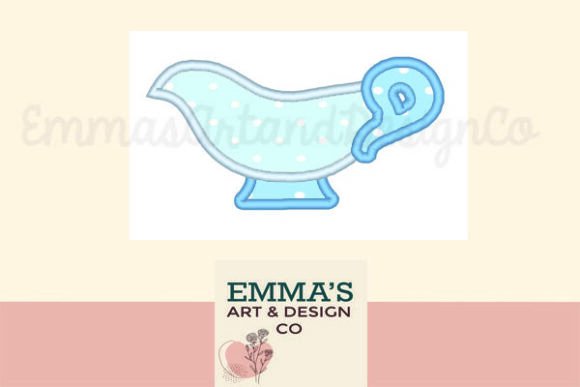 Gravy Boat Machine Embroidery