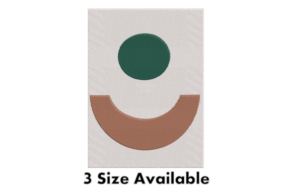 Minimal Arch Dot Embroidery Design