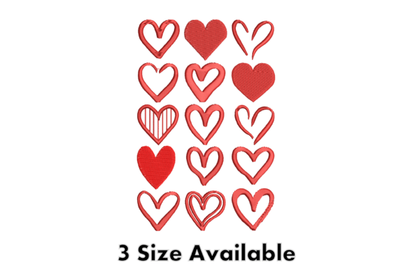 Valentine Hearts Embroidery File